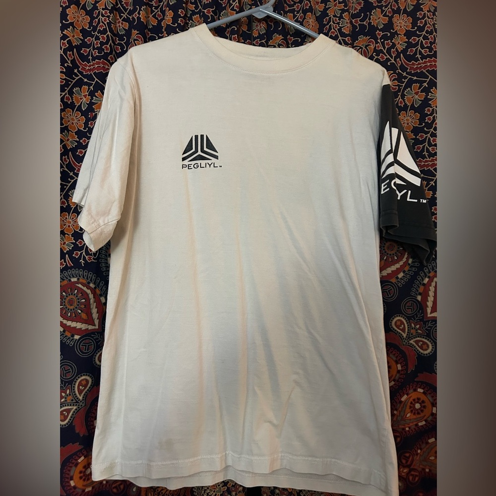 White and Black Men's T-Shirt